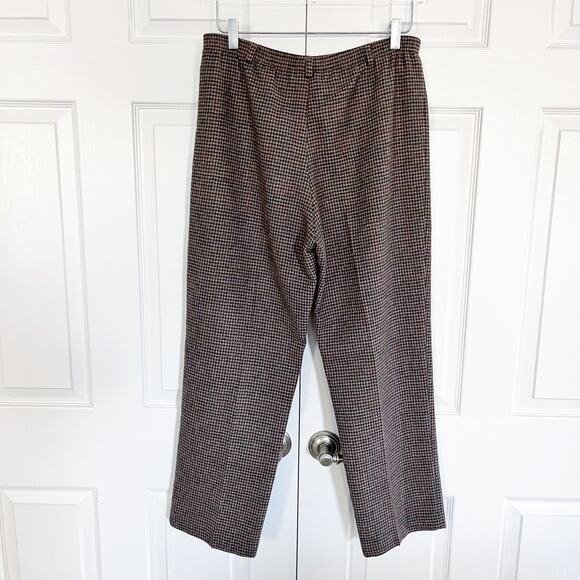Alfred Dunner Vintage Wool Houndstooth Printed Trousers - Picture 7 of 7